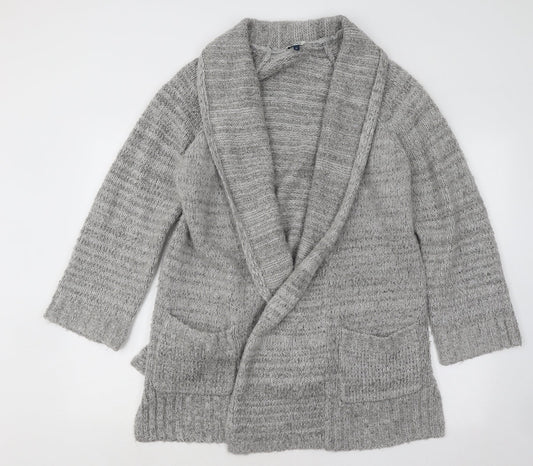 Womens UK Size 12 Cherokee Grey Cardigan Jumper