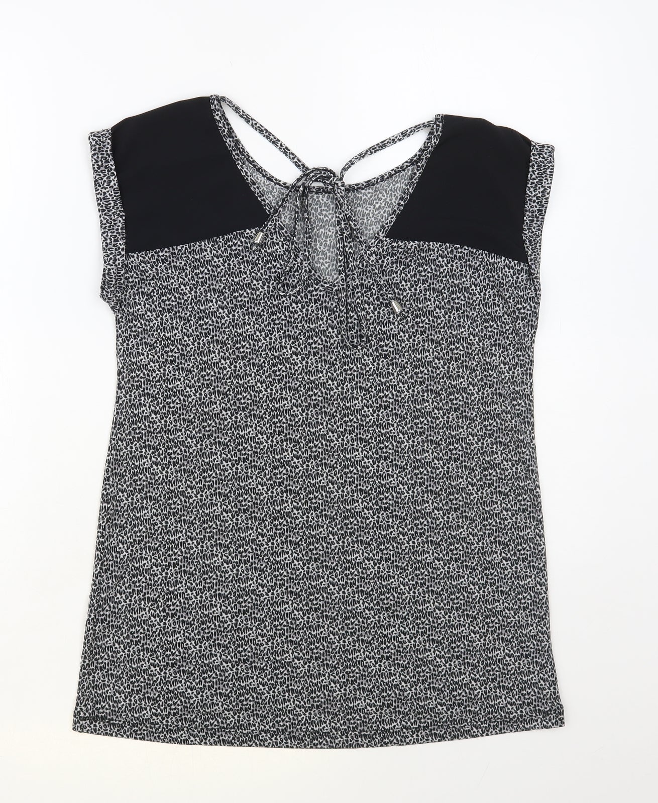 Womens UK Size XS Oasis Grey Basic Blouse