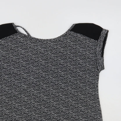 Womens UK Size XS Oasis Grey Basic Blouse
