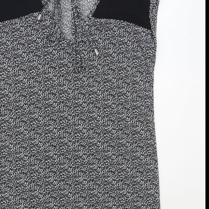 Womens UK Size XS Oasis Grey Basic Blouse