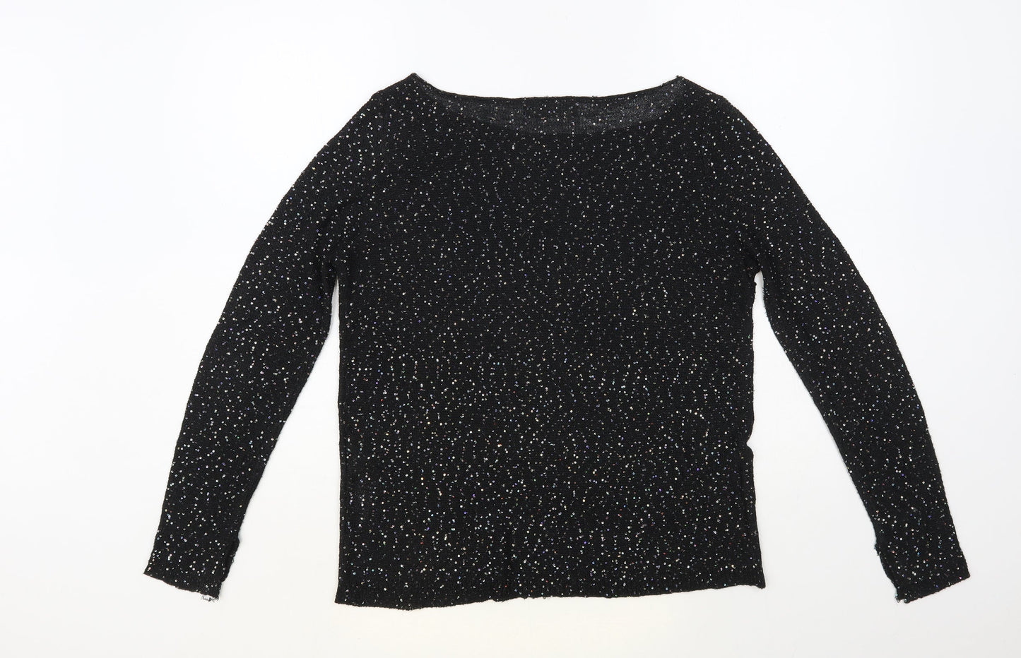 Womens UK Size M Zara Black Pullover Jumper