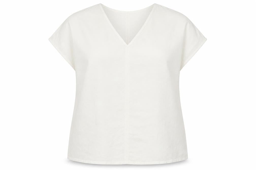 Womens UK Size 14 Primark White Basic Blouse