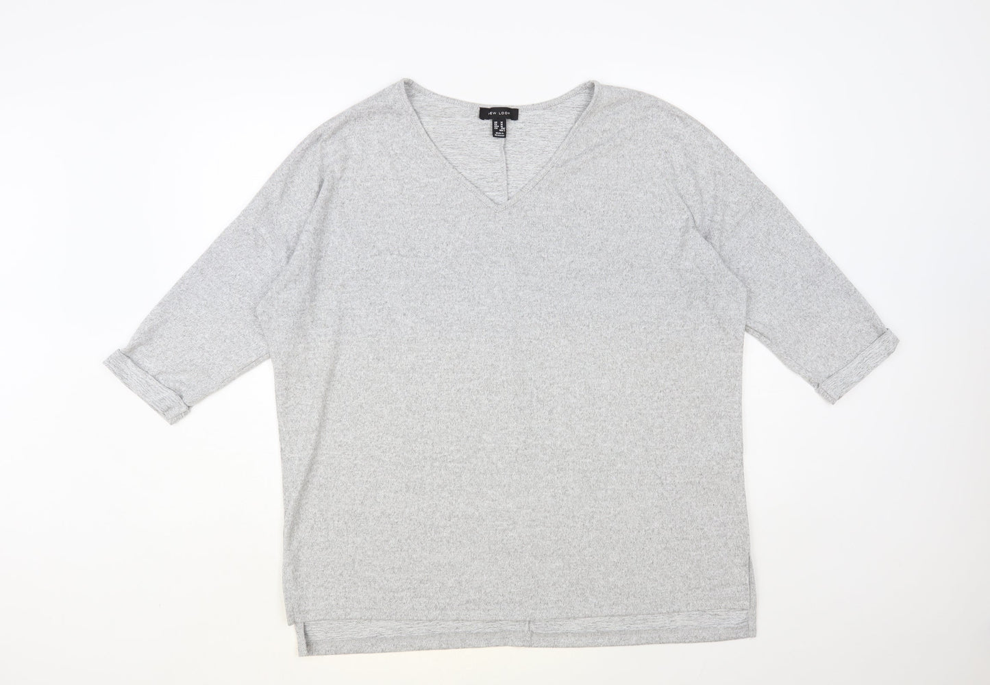 Womens UK Size M New Look Grey Pullover Jumper