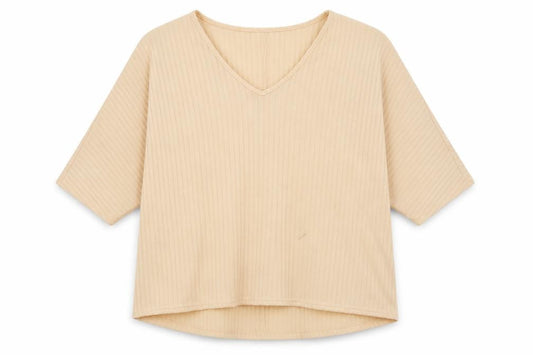 New Look Womens Orange V-Neck Polyester Pullover Jumper Size M