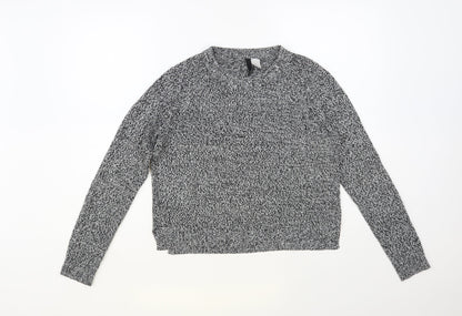 Womens UK Size XS H&M Grey Pullover Jumper