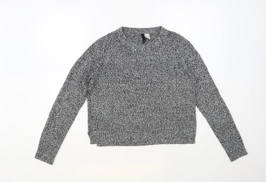 Womens UK Size XS H&M Grey Pullover Jumper