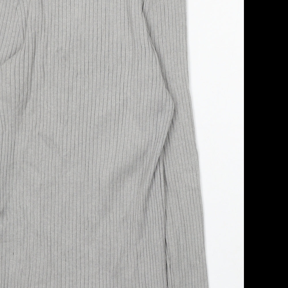 Primark Womens Grey Roll Neck Acrylic Pullover Jumper Size 12