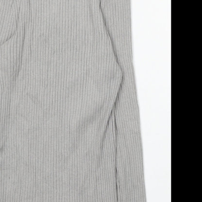 Primark Womens Grey Roll Neck Acrylic Pullover Jumper Size 12