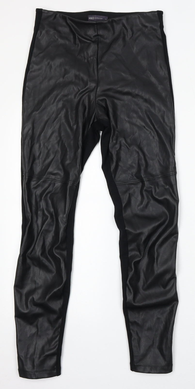 Womens UK Size 10 Marks and Spencer Regular Fit Jegging Black Trousers