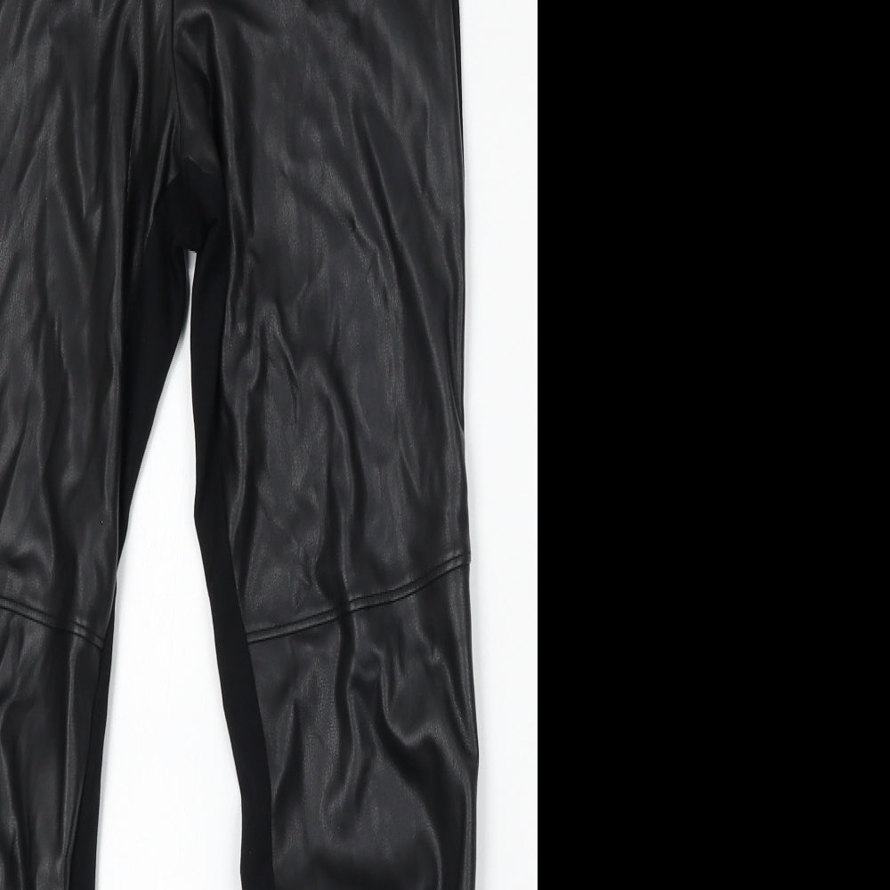 Womens UK Size 10 Marks and Spencer Regular Fit Jegging Black Trousers