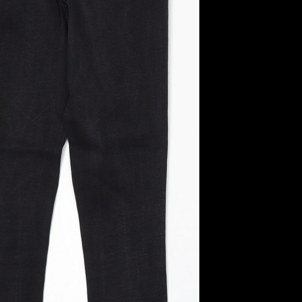 George Womens Black Cotton Skinny Jeans Size 32 in L25 in Regular Button