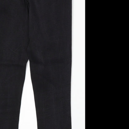 George Womens Black Cotton Skinny Jeans Size 32 in L25 in Regular Button