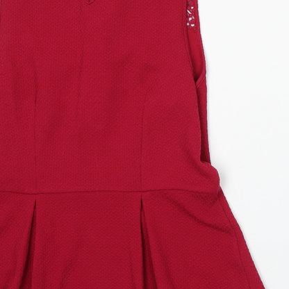 Womens UK Size L Oasis Pink Basic Blouse