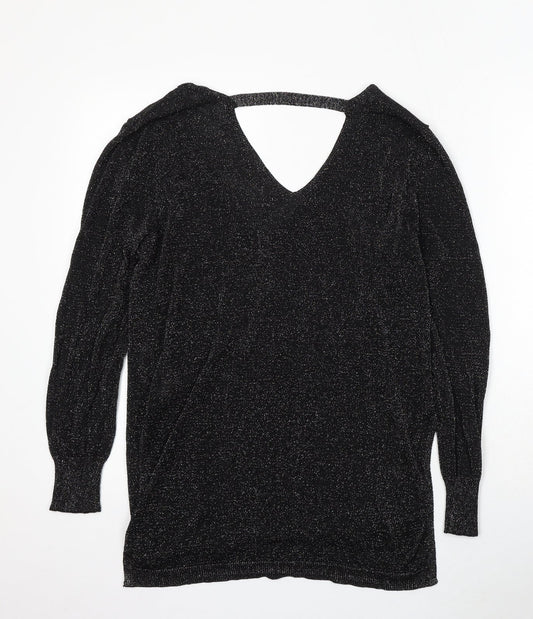 Womens UK Size 12 Peacocks Black Pullover Jumper