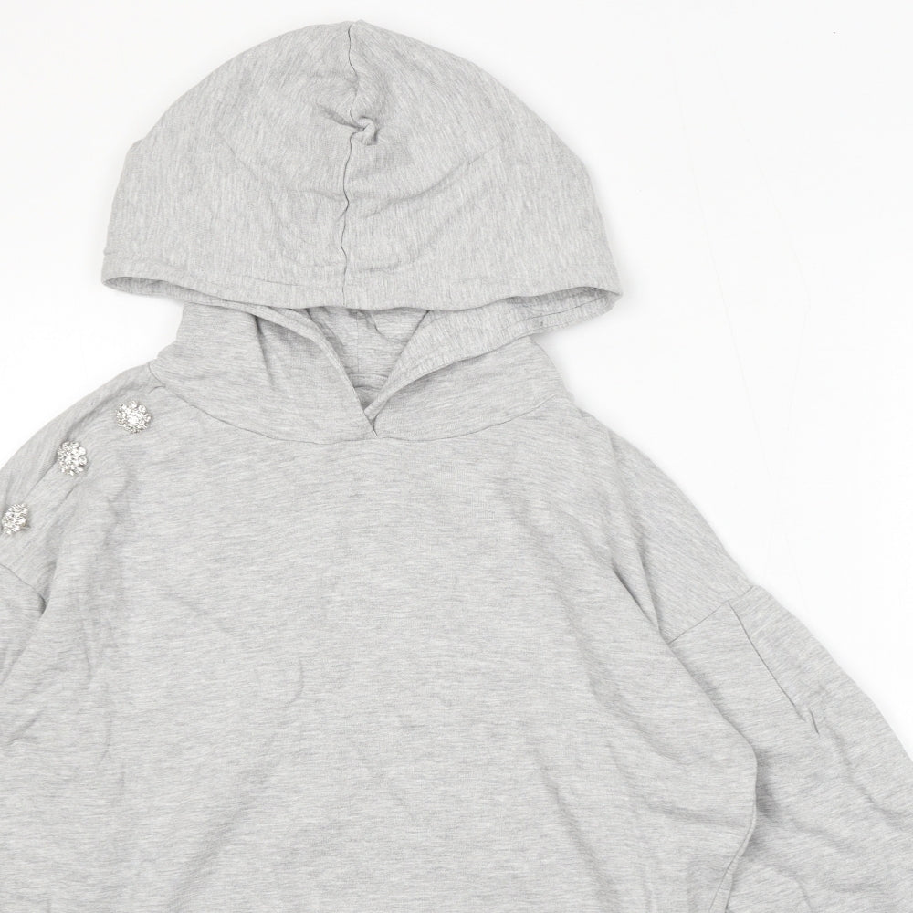Womens UK Size M NEXT Grey Pullover Hoodie