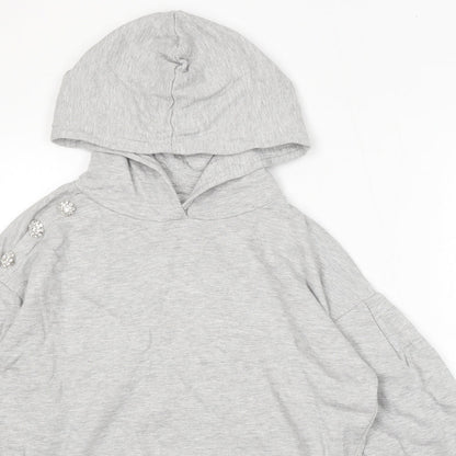 Womens UK Size M NEXT Grey Pullover Hoodie