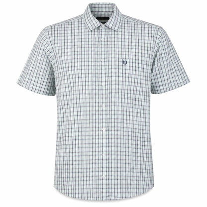 Mens UK Size L Lincoln Green  Button-Up Short Sleeve Casual Shirt