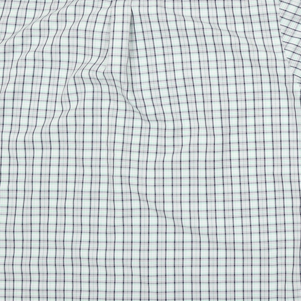 Mens UK Size L Lincoln Green  Button-Up Short Sleeve Casual Shirt