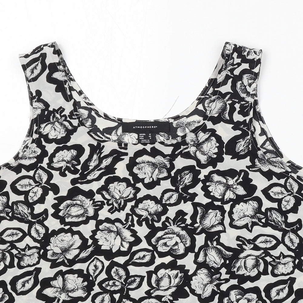 Womens UK Size 12 Atmosphere Multicoloured Basic Tank