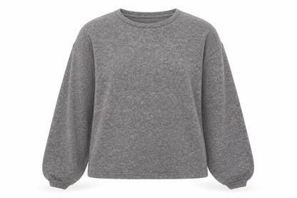 New Look Womens Grey Polyester Pullover Sweatshirt Size M Pullover