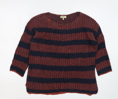 Womens UK Size M Papaya Brown Pullover Jumper