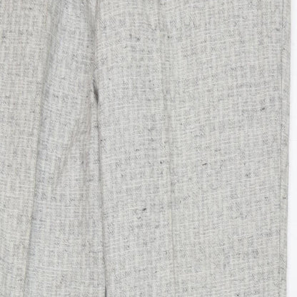 Nico Mens Grey Polyester Trousers Size 34 in L32 in Regular Button