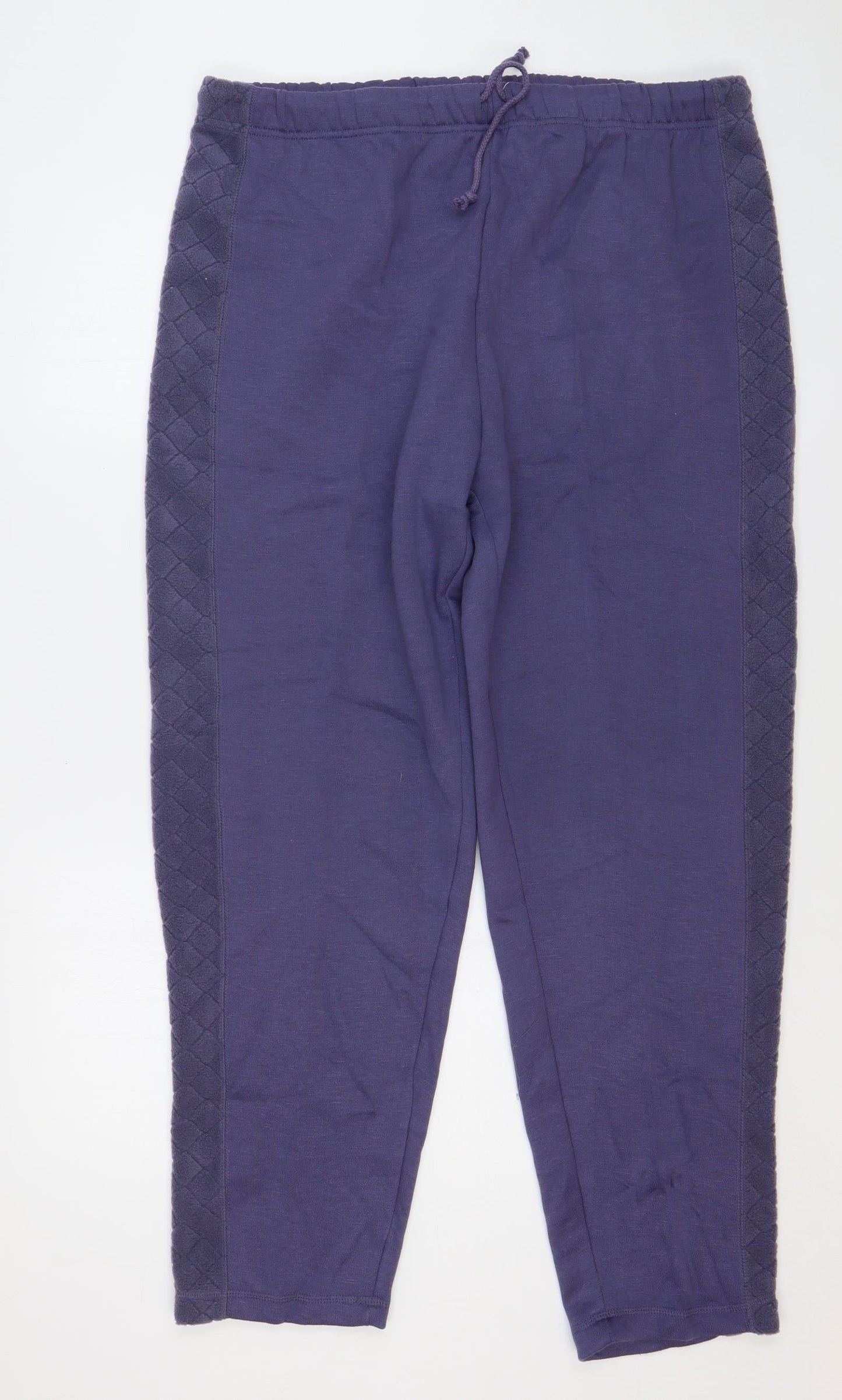 Emos Collection Womens Blue Acrylic Sweatpants Trousers Size XL L31 in Regular Drawstring