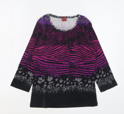 Womens UK Size 8 Olsen Multicoloured Basic T-Shirt