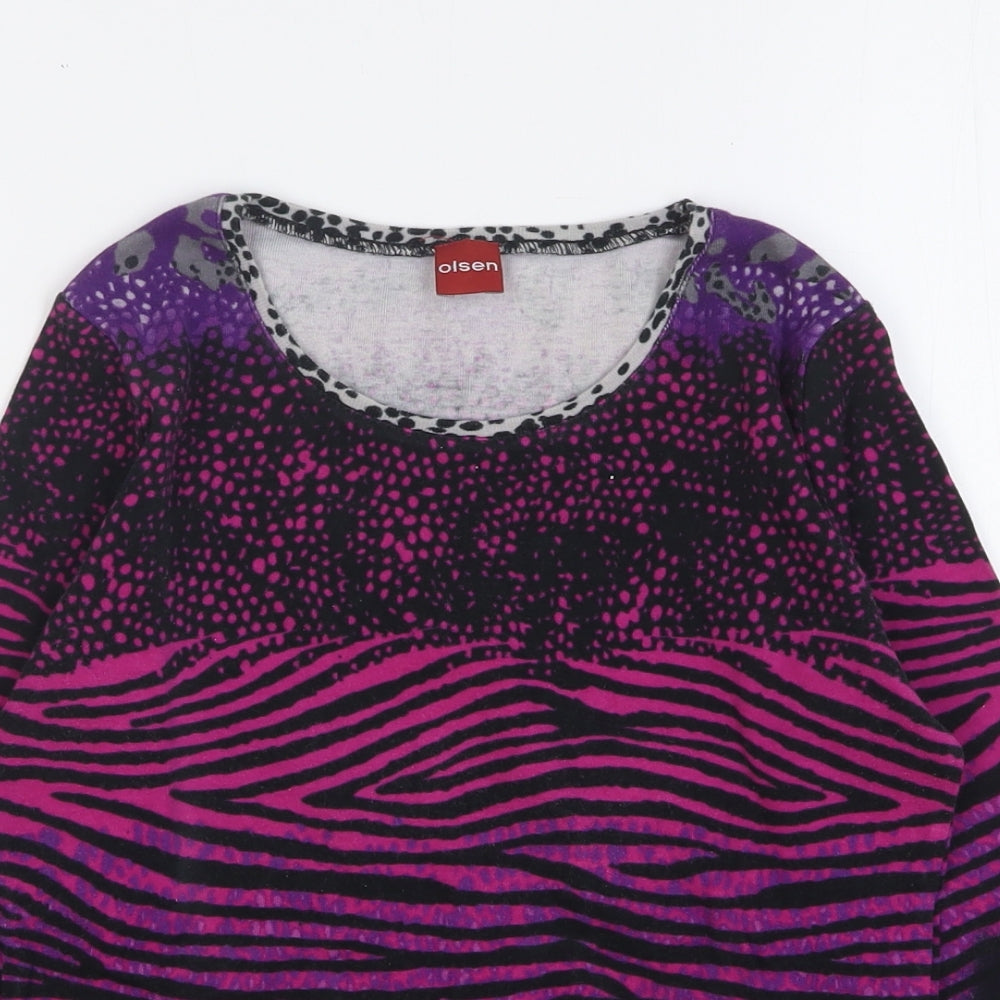 Womens UK Size 8 Olsen Multicoloured Basic T-Shirt