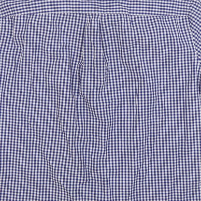 Mens UK Size S Clride Blue  Button-Up Short Sleeve Casual Shirt