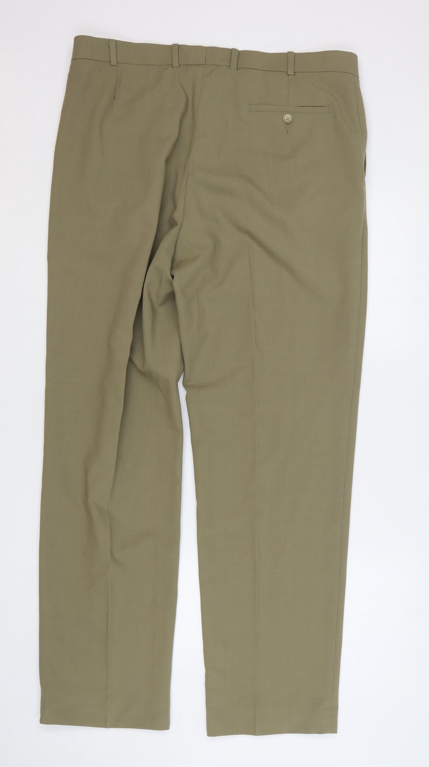 Womens UK Size 38 Marks and Spencer Regular Fit  Green Trousers