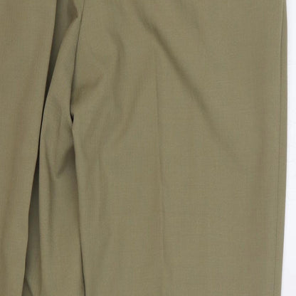 Womens UK Size 38 Marks and Spencer Regular Fit  Green Trousers