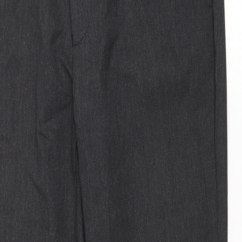 Primark Womens Grey Polyester Trousers Size 34 L29.5 in Regular Zip