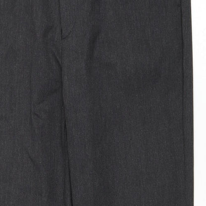 Primark Womens Grey Polyester Trousers Size 34 L29.5 in Regular Zip