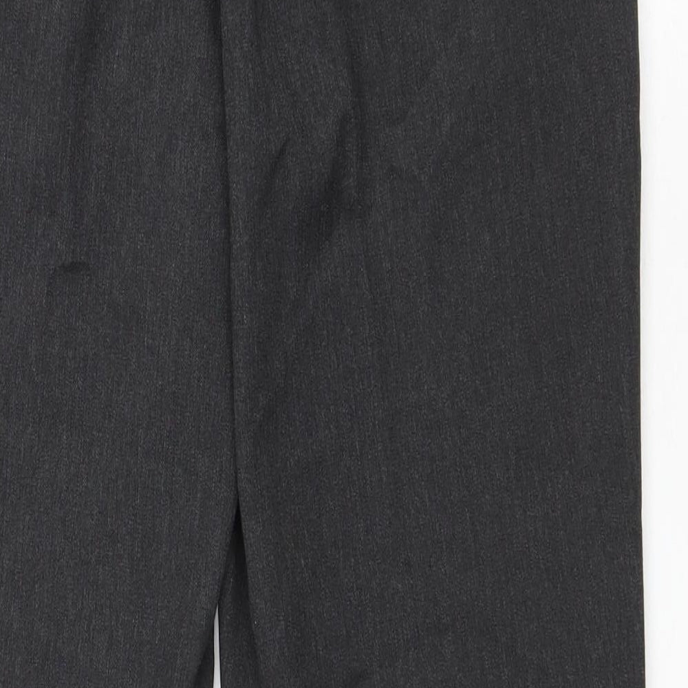 Primark Womens Grey Polyester Trousers Size 34 L29.5 in Regular Zip