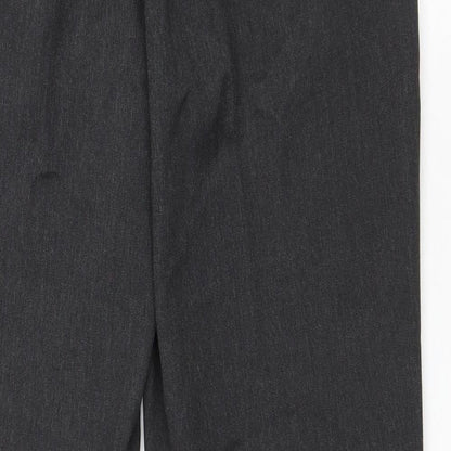 Primark Womens Grey Polyester Trousers Size 34 L29.5 in Regular Zip