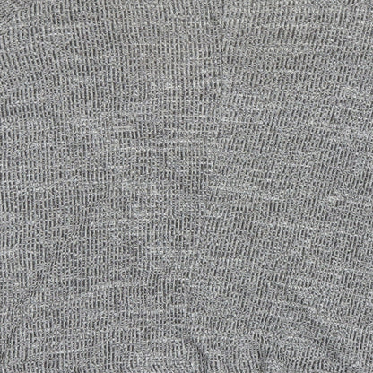 Womens UK Size 8 River Island Grey Wrap Jumper
