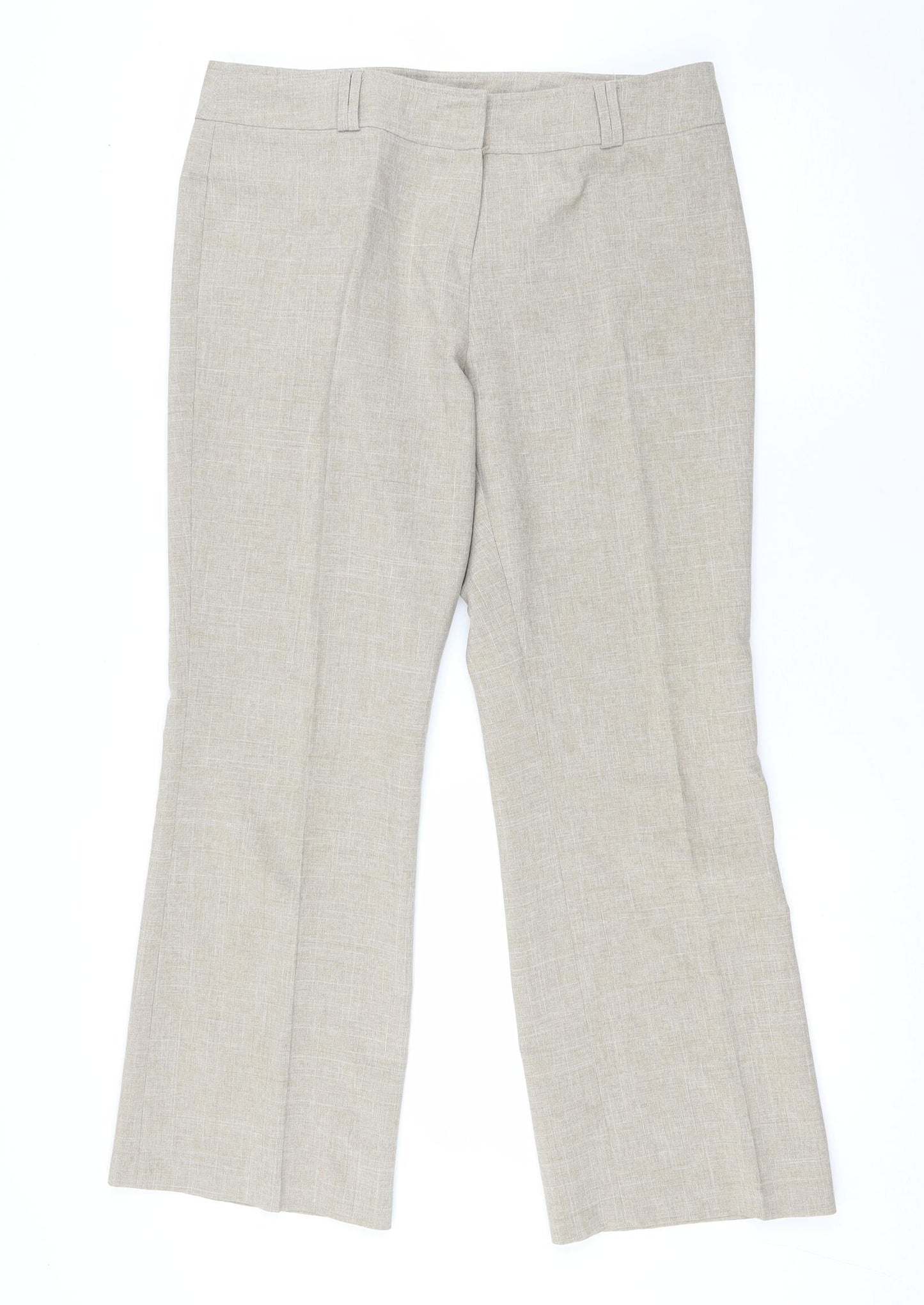 Womens UK Size 14 Dorothy Perkins Regular Fit  Beige Trousers