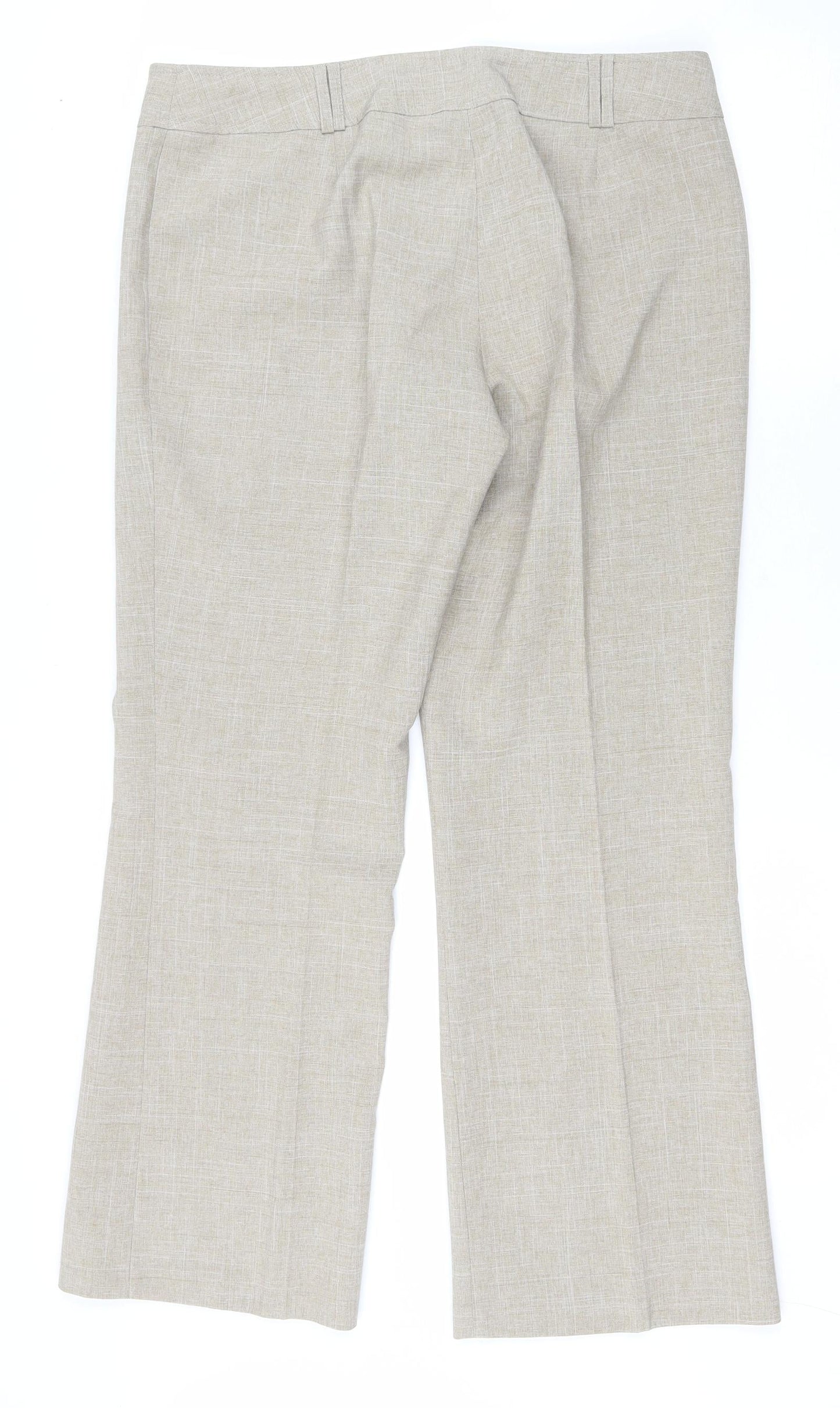 Womens UK Size 14 Dorothy Perkins Regular Fit  Beige Trousers