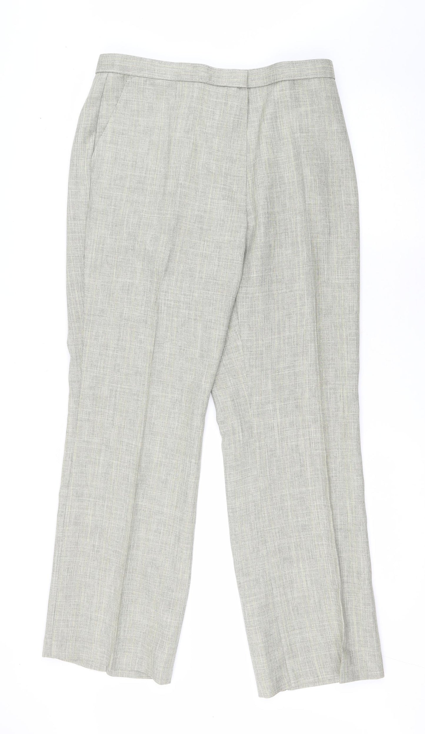 Womens UK Size 16 Marks and Spencer Regular Fit  Green Trousers