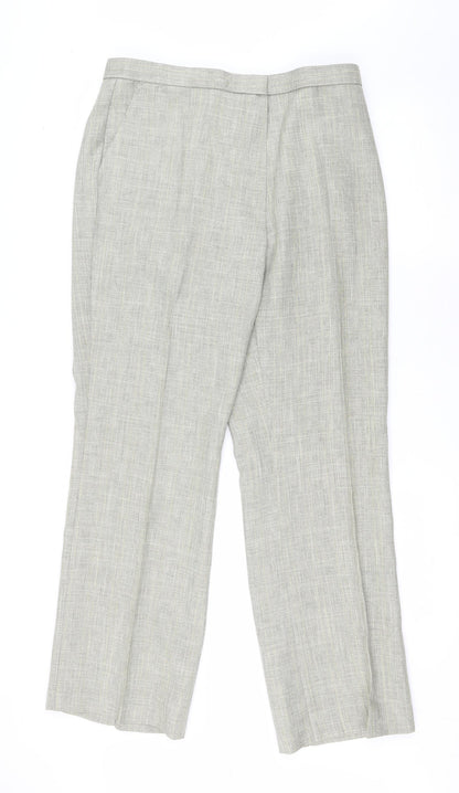 Womens UK Size 16 Marks and Spencer Regular Fit  Green Trousers