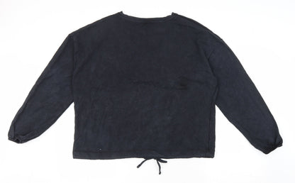 PEP & CO Womens Black Cotton Pullover Sweatshirt Size L Pullover - Miami
