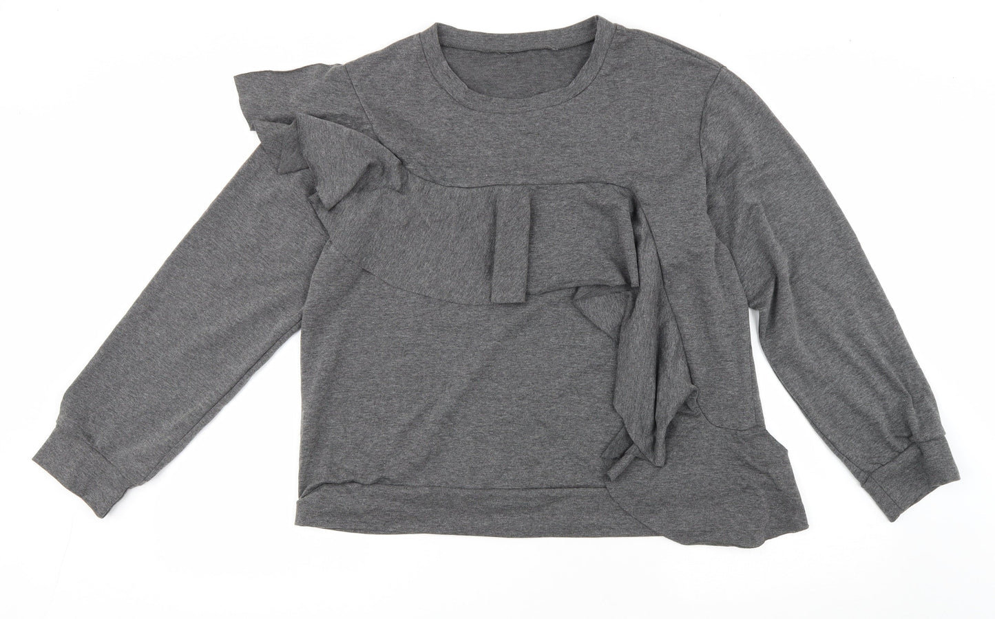 Womens UK Size M Preworn Grey Basic T-Shirt