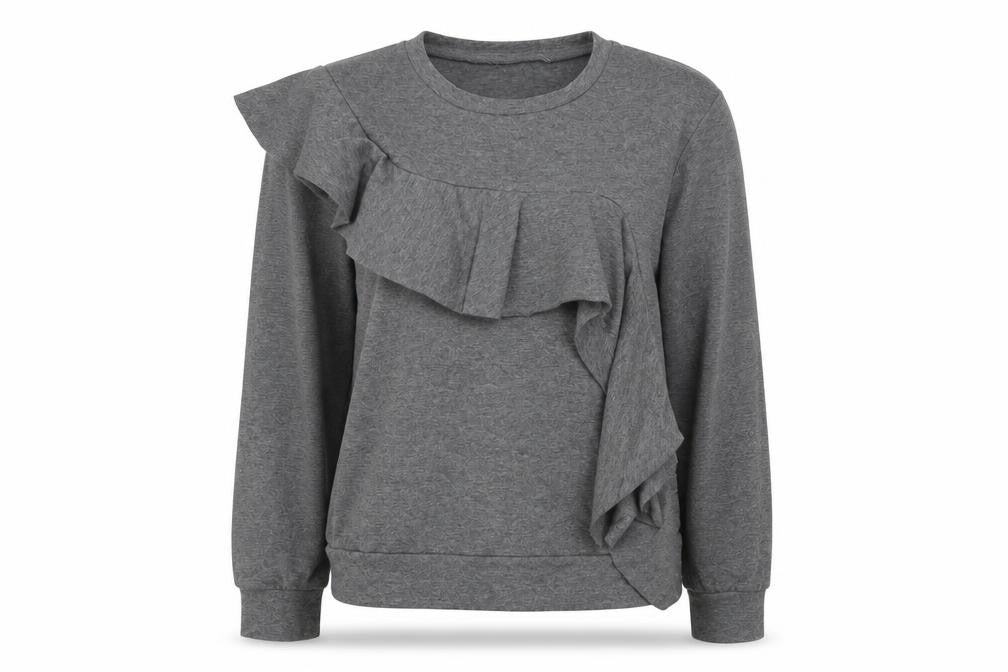 Womens UK Size M Preworn Grey Basic T-Shirt