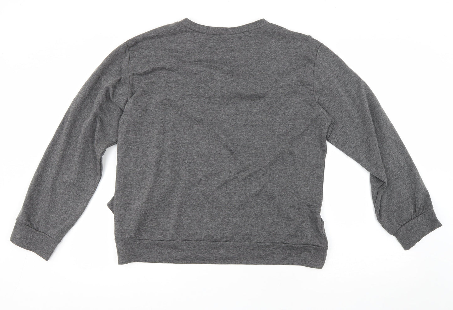 Womens UK Size M Preworn Grey Basic T-Shirt