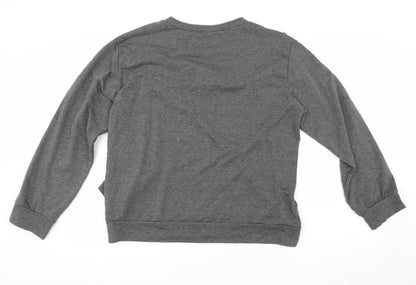 Womens UK Size M Preworn Grey Basic T-Shirt