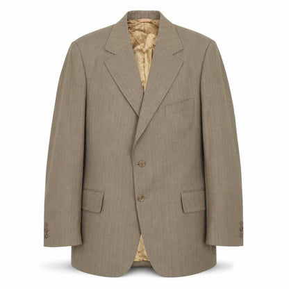 Charles Blades Mens Brown Polyester Jacket Suit Jacket Size 36