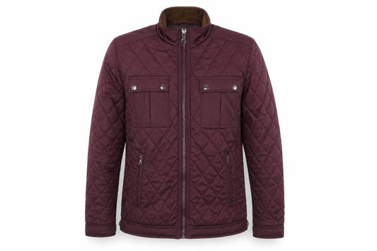 Dunnes Womens Purple Quilted Coat Size M Zip