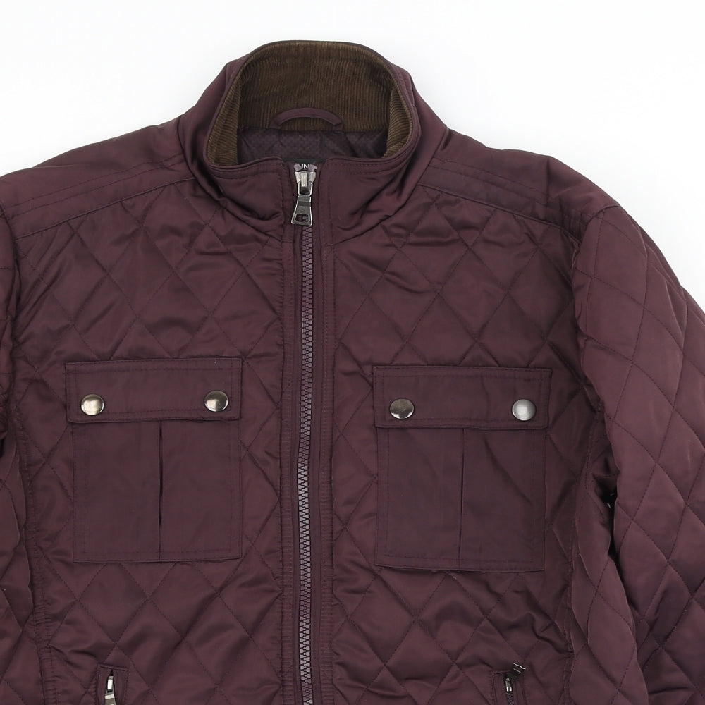 Womens UK Size M Dunnes Stores Purple Quilted Coat