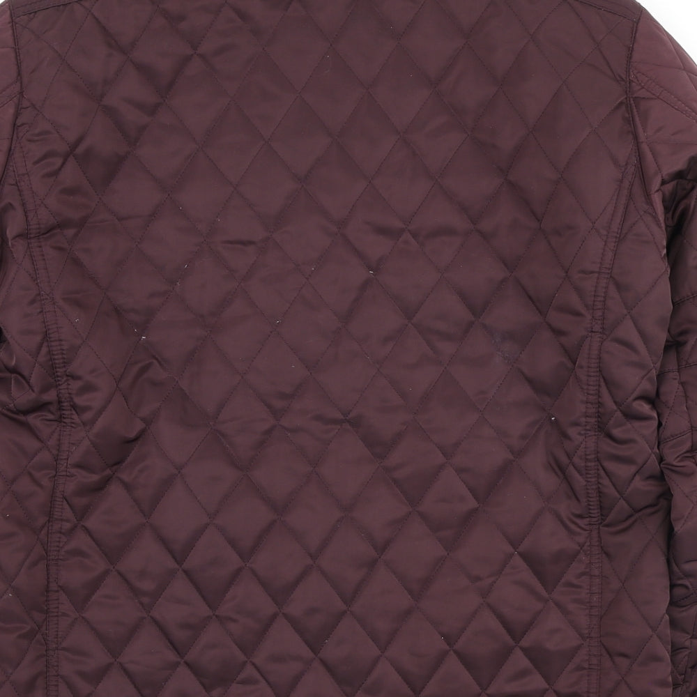 Womens UK Size M Dunnes Stores Purple Quilted Coat